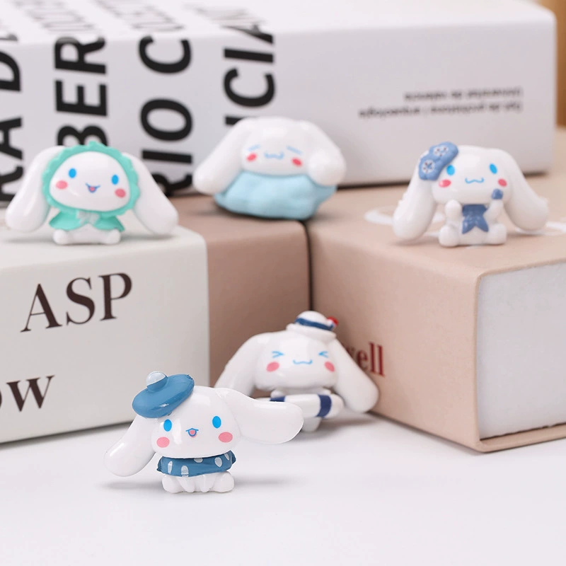 Интернет знаменитости Мини кольцо для плавания большие уши собака модель ручной работы милая кукла украшения подарок стол ins стиль украшения