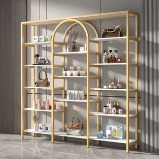 Light Luxury Clothing Store Display Rack, Nail Display Cabinet, Barber Shop Display Cabinet, Product Commercial Shelf, Beauty Salon Storage Rack