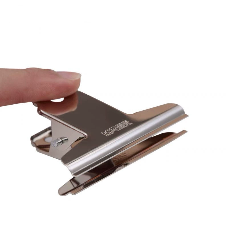 Morning light 92637 mountain-shaped ticket clip iron clip stainless steel clip 76mm strong clip large ticket clip