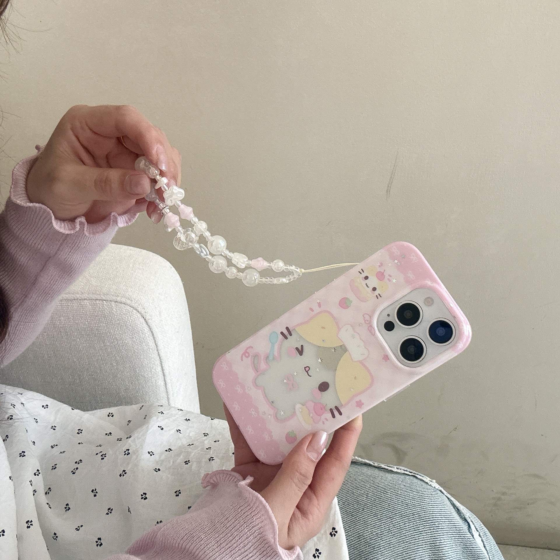 Dibujos animados lindo gato para Apple 16ProMax funda para teléfono móvil 15/14 niña corazón 15Pro nuevo 13 dibujos animados 16