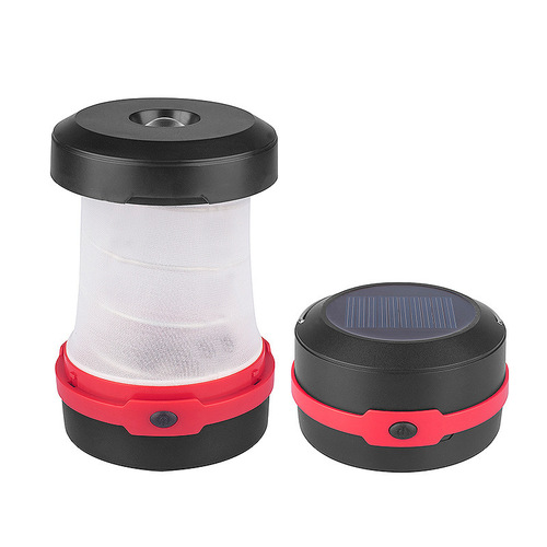 Cross-border solar pony lantern folding retractable camping light outdoor mini gift flashlight tent camping night light