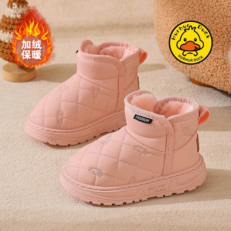 Botas de nieve para niños 2025 invierno nuevas botas de niñas con calentamiento de lana zapatos de algodón para niños zapatos de algodón para estudiantes primarios invierno image 15