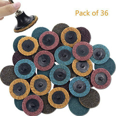 2-inch 50mm 3-color nylon button sanding disc lock fastener rotating sanding disc lock disc button car spot welding sanding 36pc