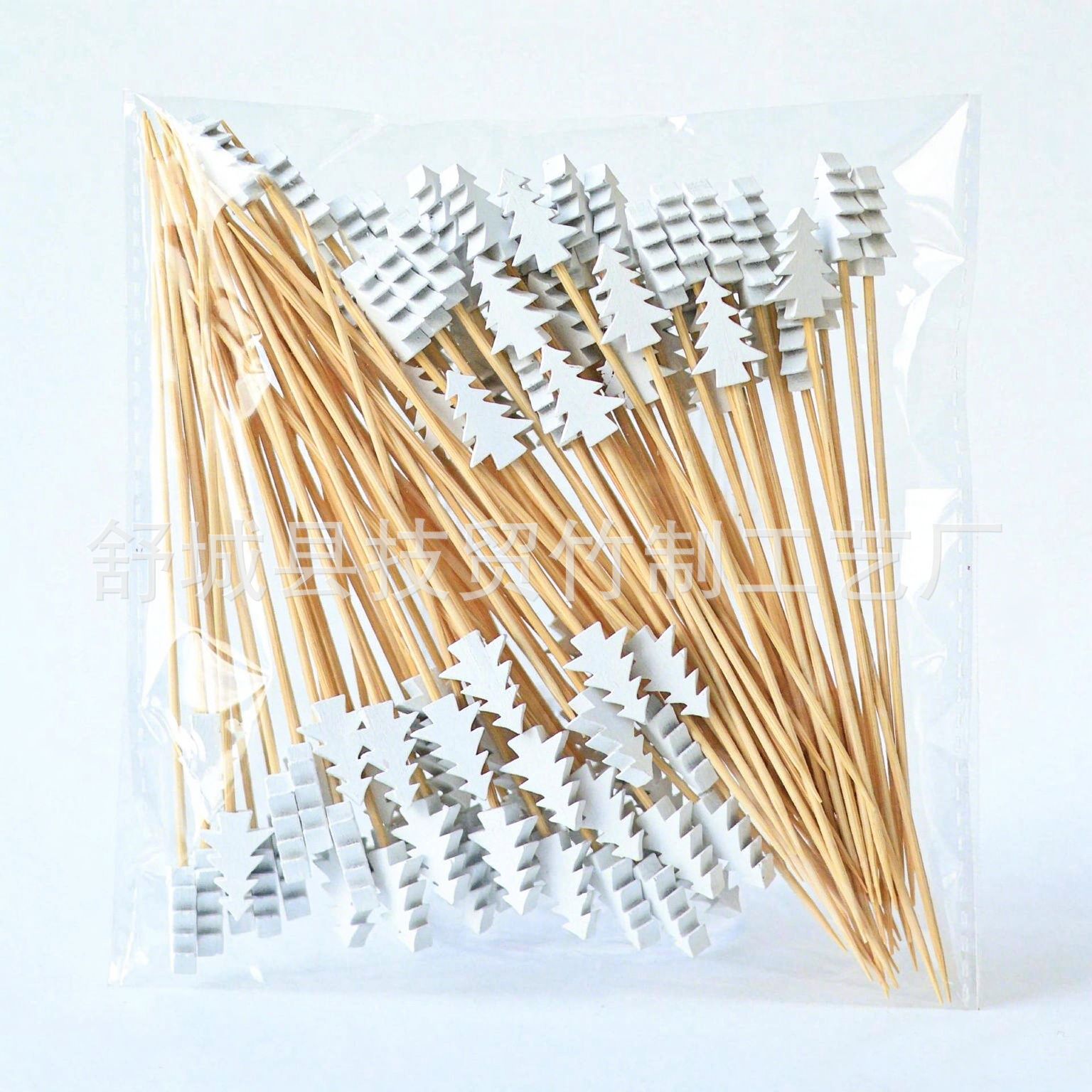 Brochetas Navideñas para Frutas 100 Unidades/Paquete de Bambú, Biodegradable, para Frutas, Barbacoa y Cócteles image 10