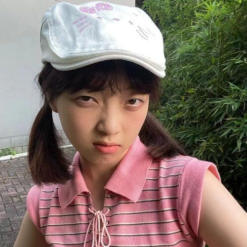 Old-fashioned Japanese-style girl water diamond cat reporter hat for women, makes face look smaller, forward hat, versatile retro flat brimberella hat