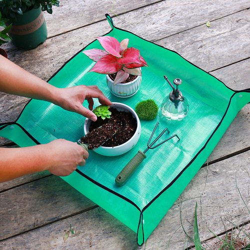 Gardening floor mat waterproof thickening soil changing mat flower planting succulent tool family planting vegetables soil changing potting operation flower mat