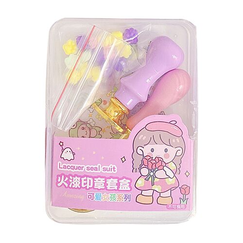 Student version fire paint seal novice set cheap luxury wax spoon Mars seal head DIY fire paint seal