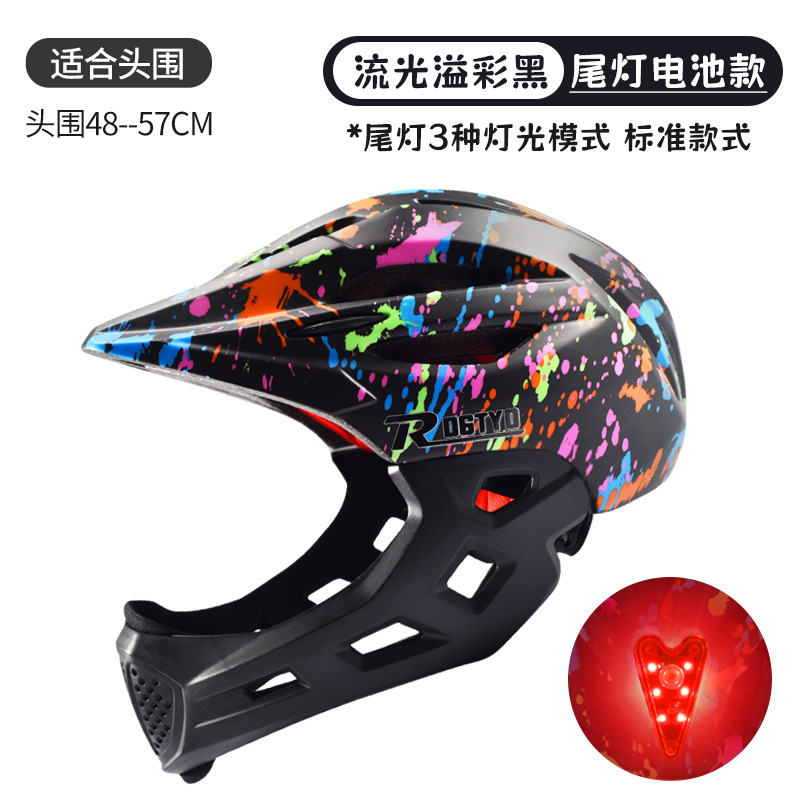 Casco de bicicleta de equilibrio para niños, casco completo, patinaje, sombrero, equipo de montaje, protector, cascos para niños y niñas