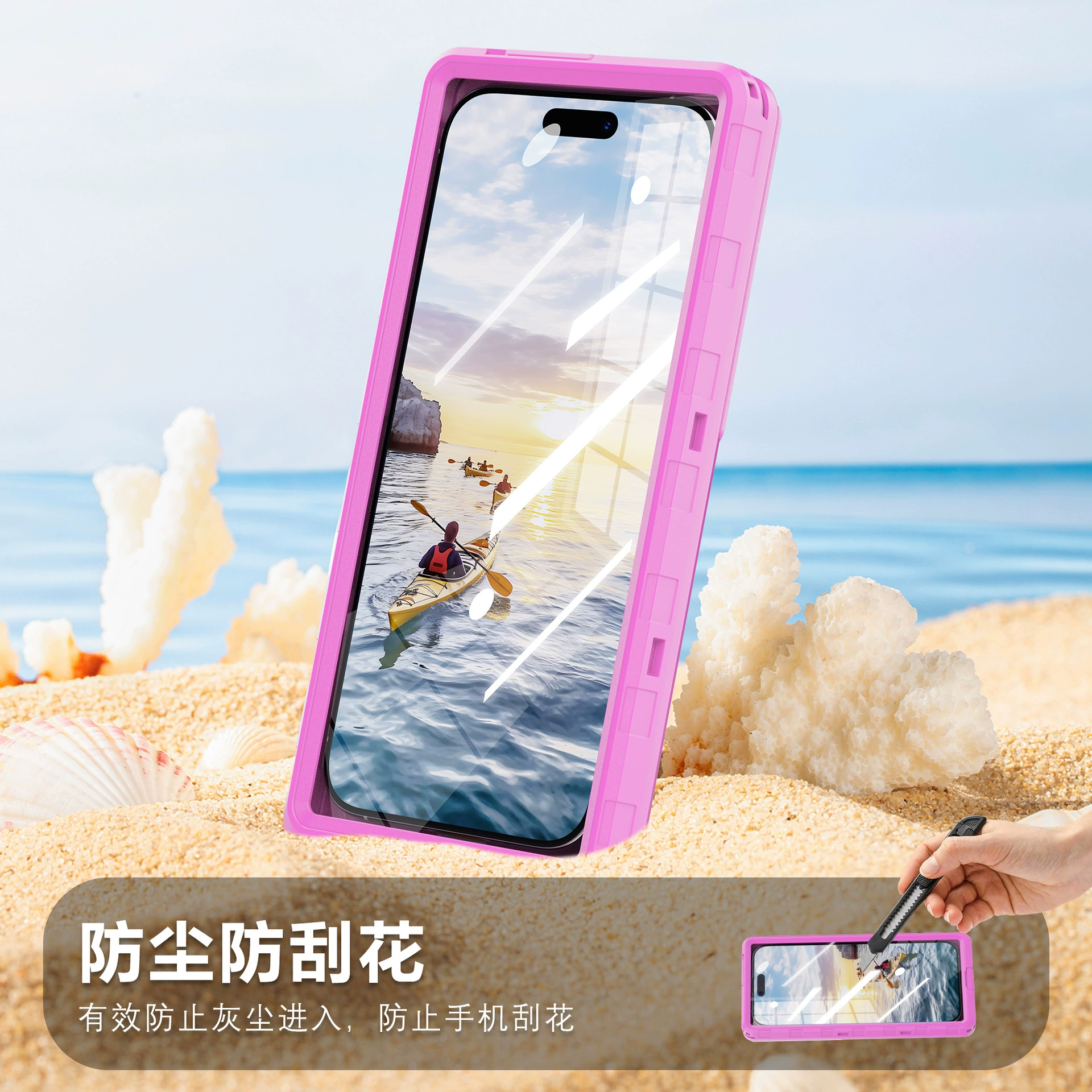 Чехол для телефона Pro, совместим с Apple, Samsung, Huawei, Xiaomi, водонепроницаемая защита, защитный корпус
