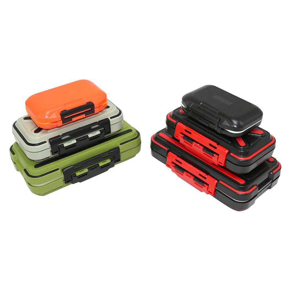 Caja de accesorios de pesca Caja de herramientas Caja portátil de almacenamiento de gancho Caja de cebo de pesca salvaje Caja de accesorios de puerto