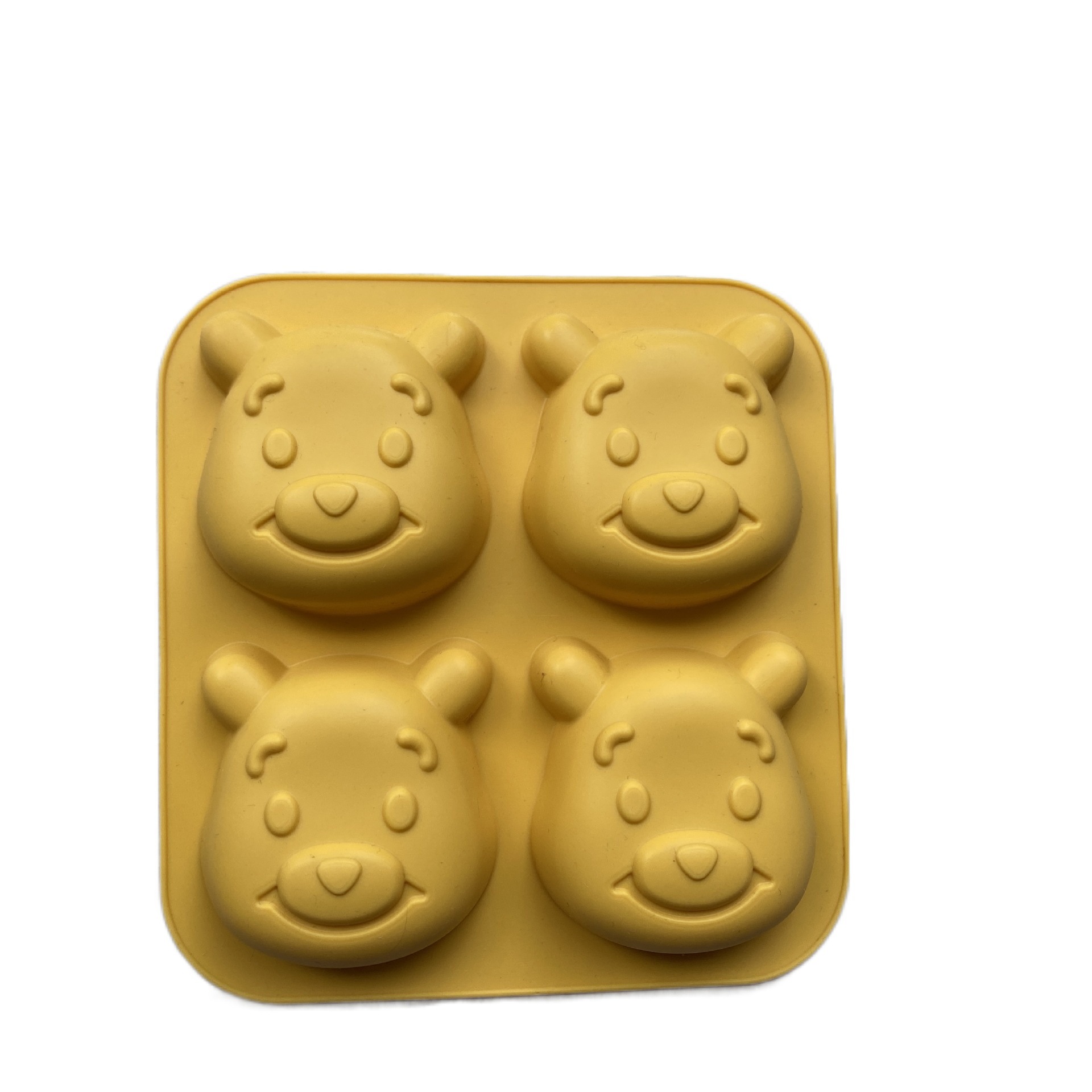 硅胶维尼熊蛋糕模 巧克力果冻冰淇淋烘焙模具 卡通头像制冰格