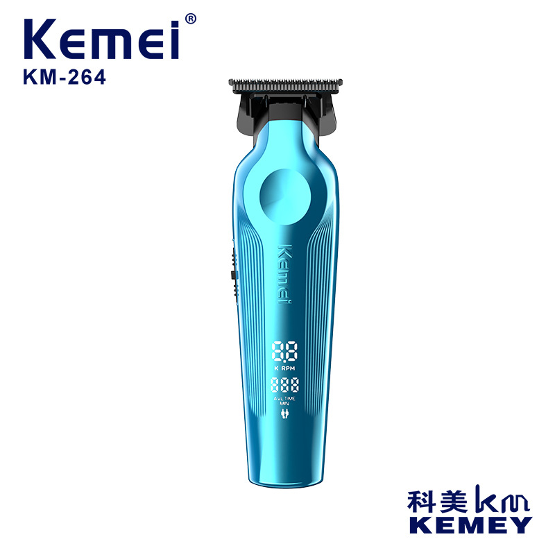 Kemei/KEMEI nuevo corte de pelo de pantalla digital de alta definición para peluquería, traje de corte de pelo para afeitar, corte de pelo, corte de corte eléctrico de grabado de potencia fuerte