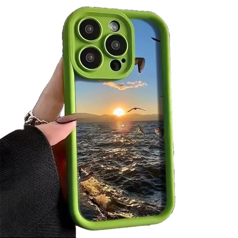 Sunrise Scenery Apto para iPhone 16 Funda para teléfono móvil 11 Apple 15 Anti-caída 14 Europa y América 13promax Nuevo 12xr