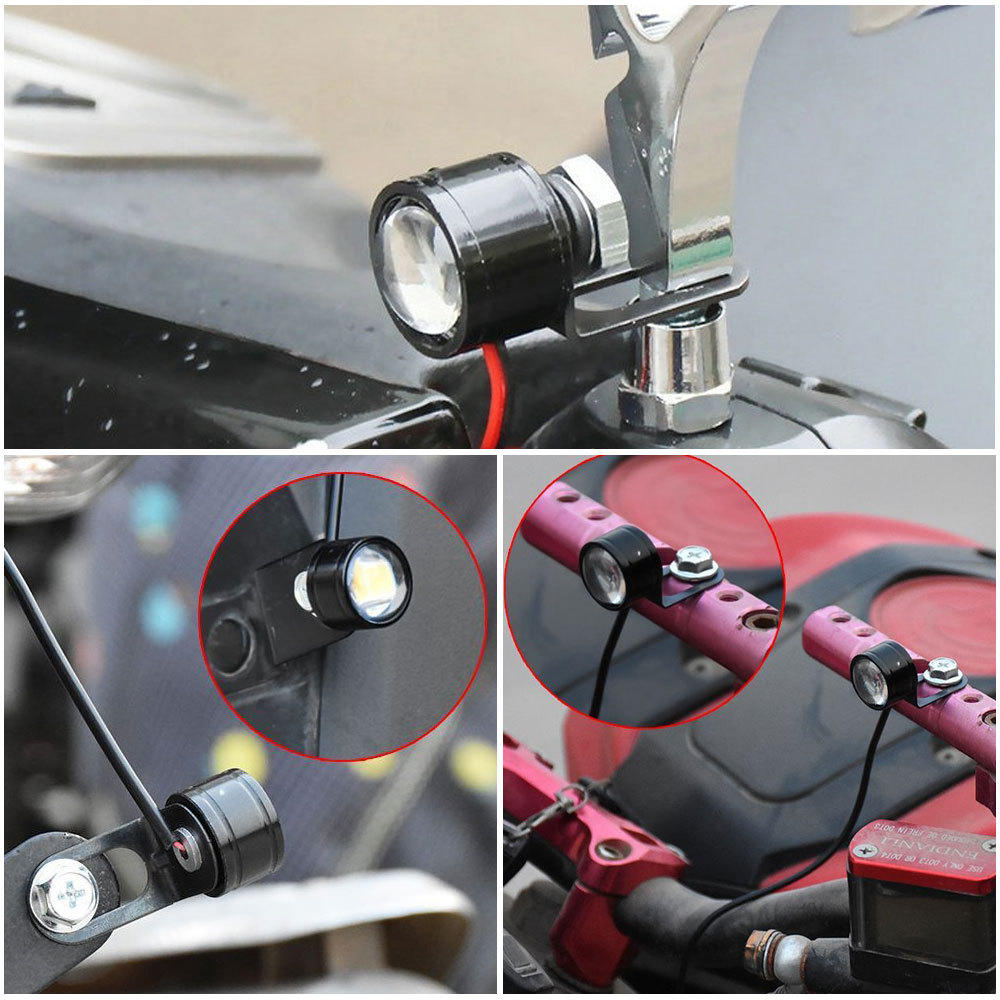 Highlight car motorcycle flash mirror lamp 23MM eagle eye lamp LED mirror flash rogue lamp license plate lamp