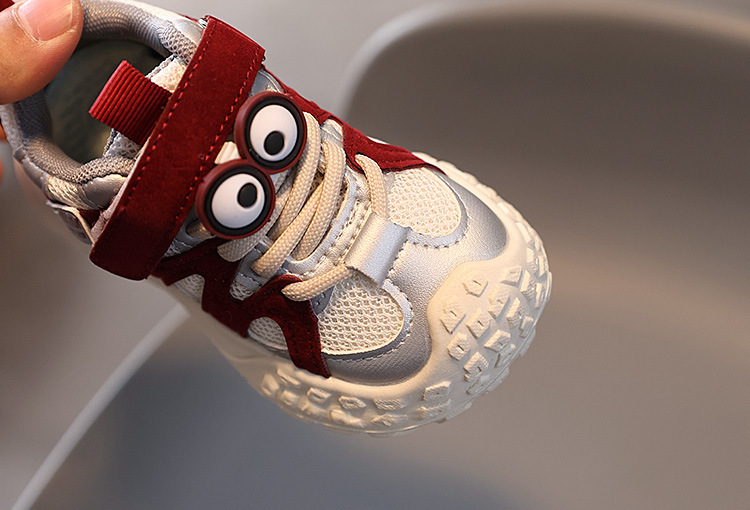 Baskets chunky pour enfant doublées polaire chaussures chaudes_voghion.com