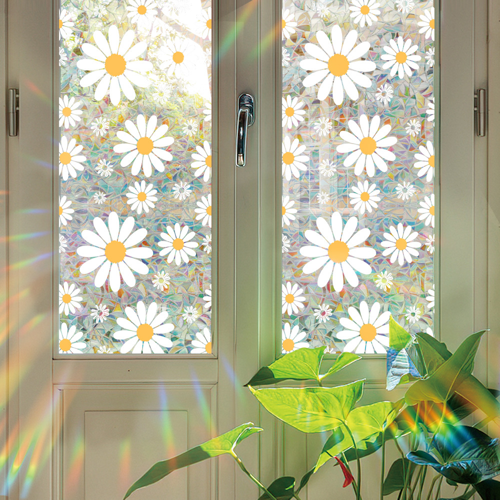 140g Weight Glass paster Home Textiles & Decor Type PVC Material Leaf Pattern Casual, Pastoral Style Casual Pastoral Leaf PVC Glass Paster Wall Art 134