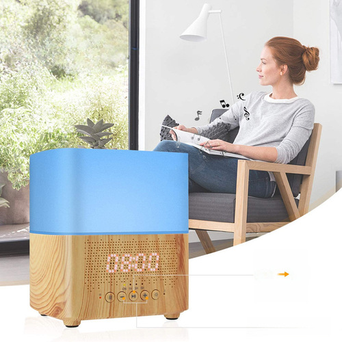 Aromatherapy machine, humidifier, Bluetooth music, ultrasonic aromatherapy machine, air purifier, home essential oil diffuser, wooden grain pattern