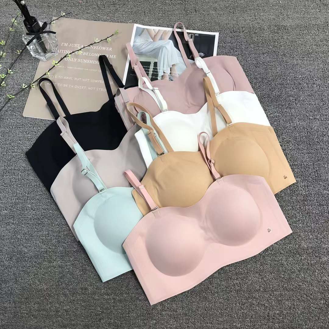 Nuevo encaje de alta elasticidad alta calidad belleza espalda chaleco látex inalámbrico sujetador ropa interior deportiva las mujeres al por mayor