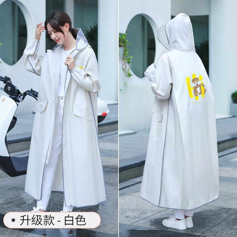 雨衣女款长款全身防暴雨电动车电瓶车专用单人一体式成人外穿雨披|undefined