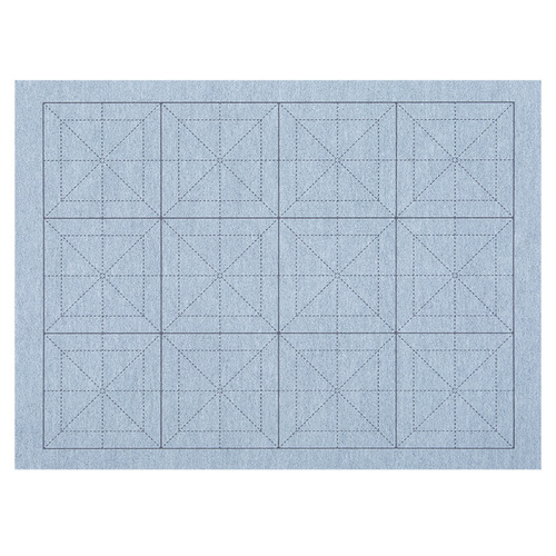 Imitation Xuan thick rice grid water writing cloth Beginner primary school students calligraphy brush practice 10cm grid water writing cloth set