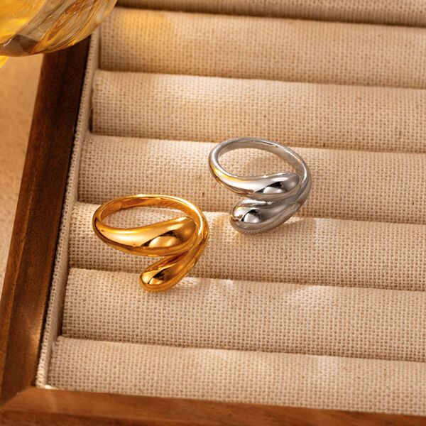 adjustable glossy ring stainless steel