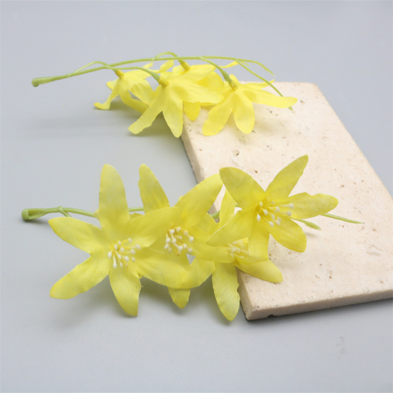 仿真文小兰花花束假花 diy手工簪花古风头饰材料拍摄跳舞家居装饰|undefined