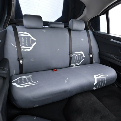 car seat cover, rear split-type: Universal seat cover - antlers-rear-split-set-one-size-fits-all-universal