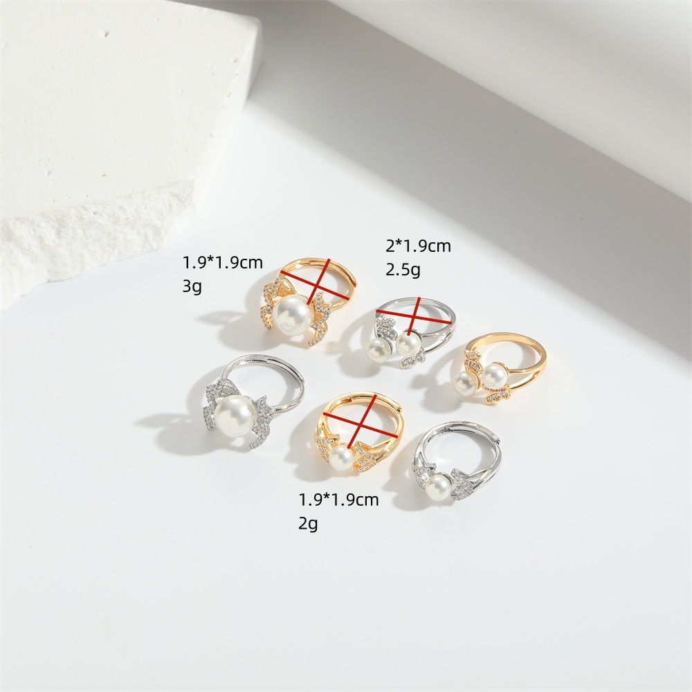 Anello aperto cuban retrò squisito con design a fiocco artistico_voghion.com
