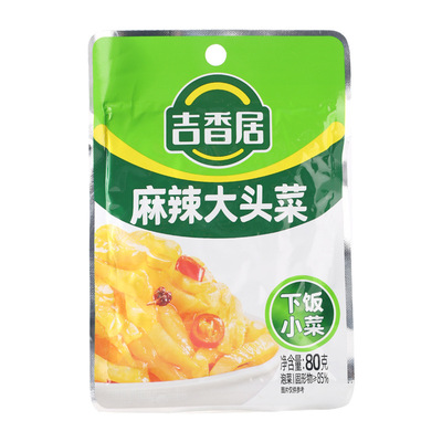 吉香居 Острая и острая кольраби 80г, упакованная для завтрака, готовые блюда к маринованным овощам Мейшань