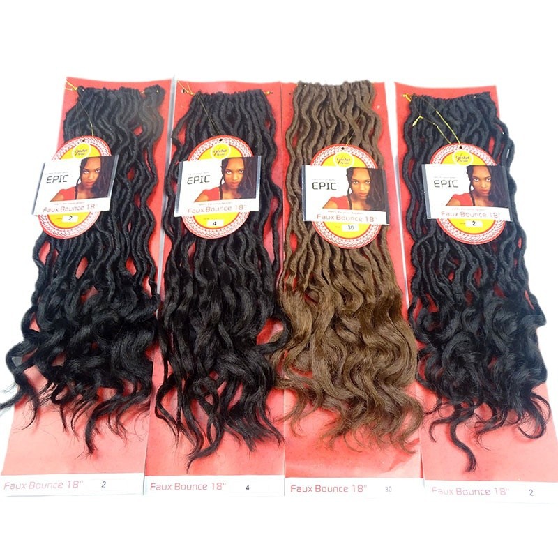 Europa y Estados Unidos crochet crochet faux twist peluca bohemian locs 18"