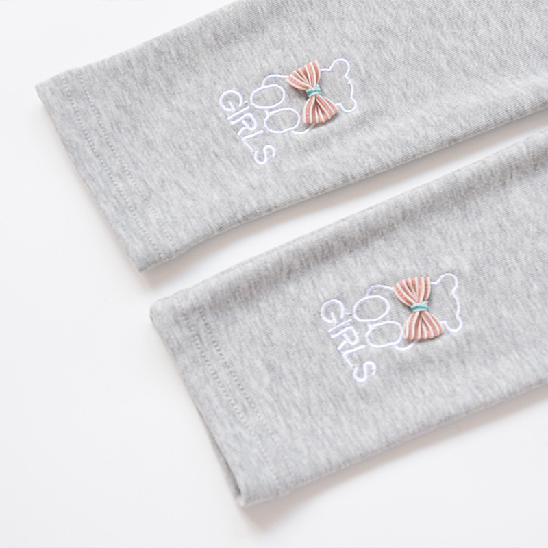 Polainas de las niñas de primavera y otoño delgada 2022 nuevos niños ropa exterior slim fit todo partido bebé niñas arco Pantalones