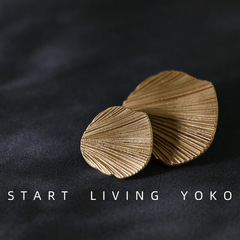 Metal fan-shaped button, gold leaf, for women's high-heeled decorative buttons, for blouses, sweaters, coats, folding buttons