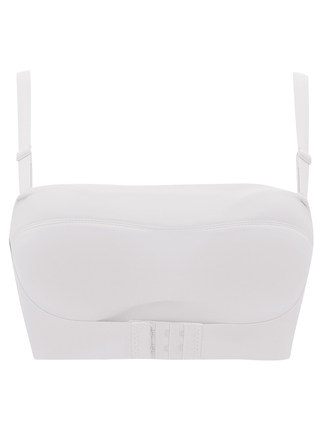 Tubo superior sin tirantes ropa interior de las mujeres delantera y trasera hebilla antideslizante engrosada pequeño pecho recogido envuelto pecho sin costuras sujetador invisible 927