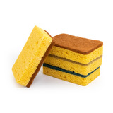 Мечи, кокосовая коричневая деревянная мякоть, кусочки губки, кухонная посудомоечная машина, губчатая очистка припасы байшры деревянная пульпа хлопок