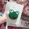 Cartoon children's hairpins for leisure, knitted hairgrip, cute hair rope, bangs