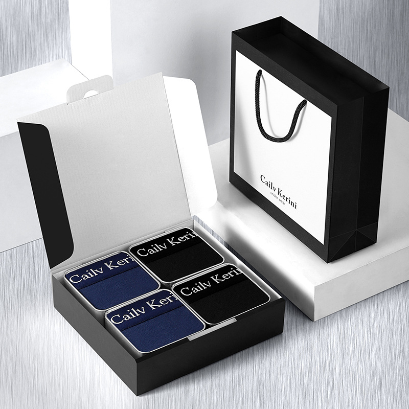 4 square boxes [sapphire blue + sapphire blue + black]