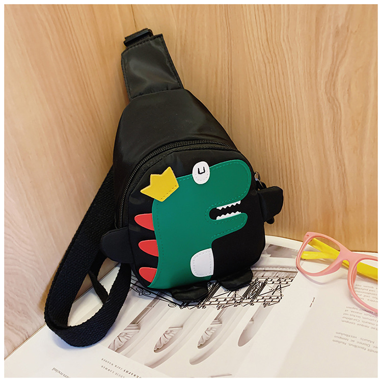 Bolsos para niños, lindos hombres y mujeres de moda, niños, estilo occidental, princesa, mini dinosaurio, dibujos animados, bolso de pecho de mensajero para bebé de un solo hombro