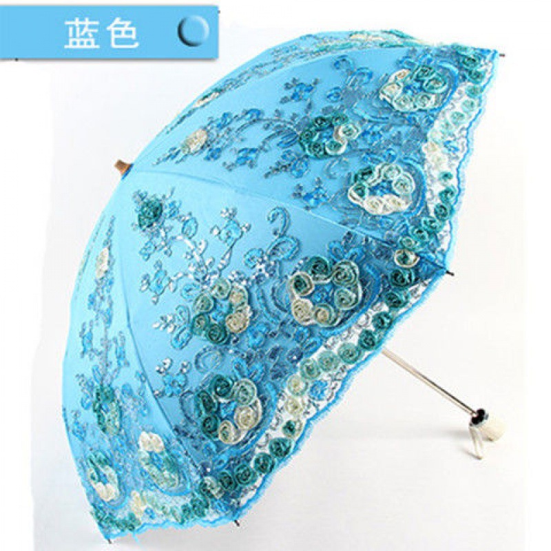 二つ折りブルー