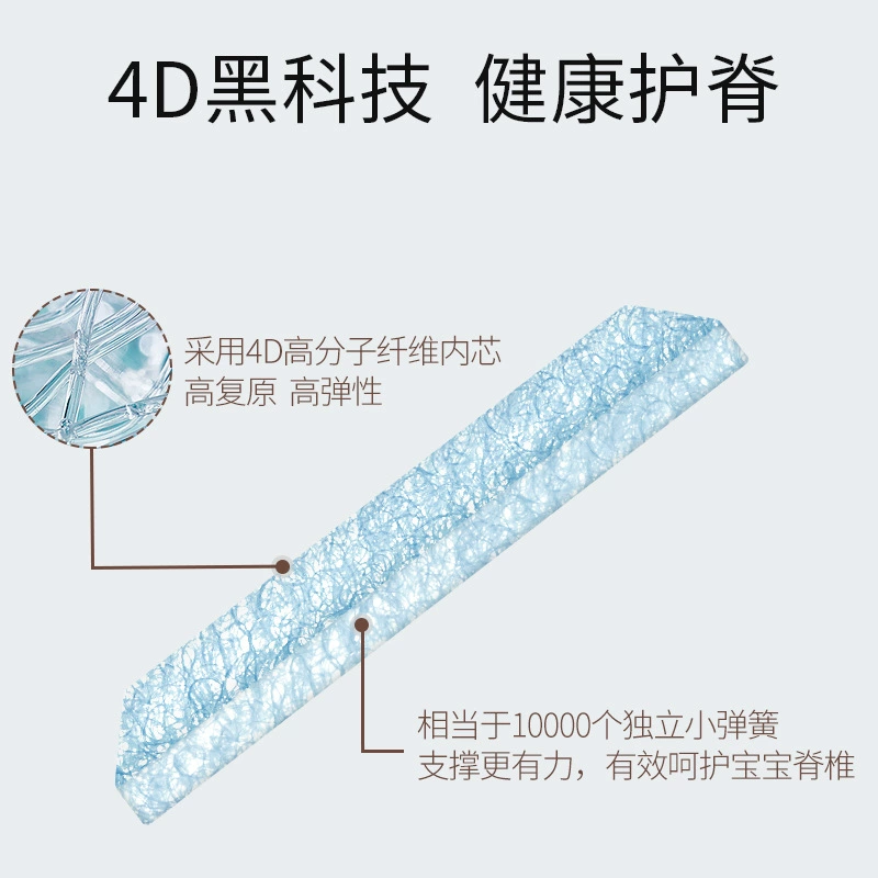 Children's breathable mattress, ecological crib, increased thickness