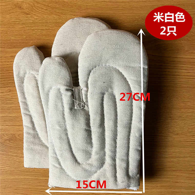防烫手闷微波炉烤箱手套烘培夹棉耐高温400度隔热手套