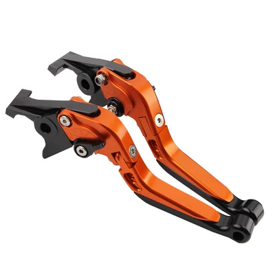 Motorcycle Handle Cover Motorcycle Modified Brake Clutch - orange-orange-black