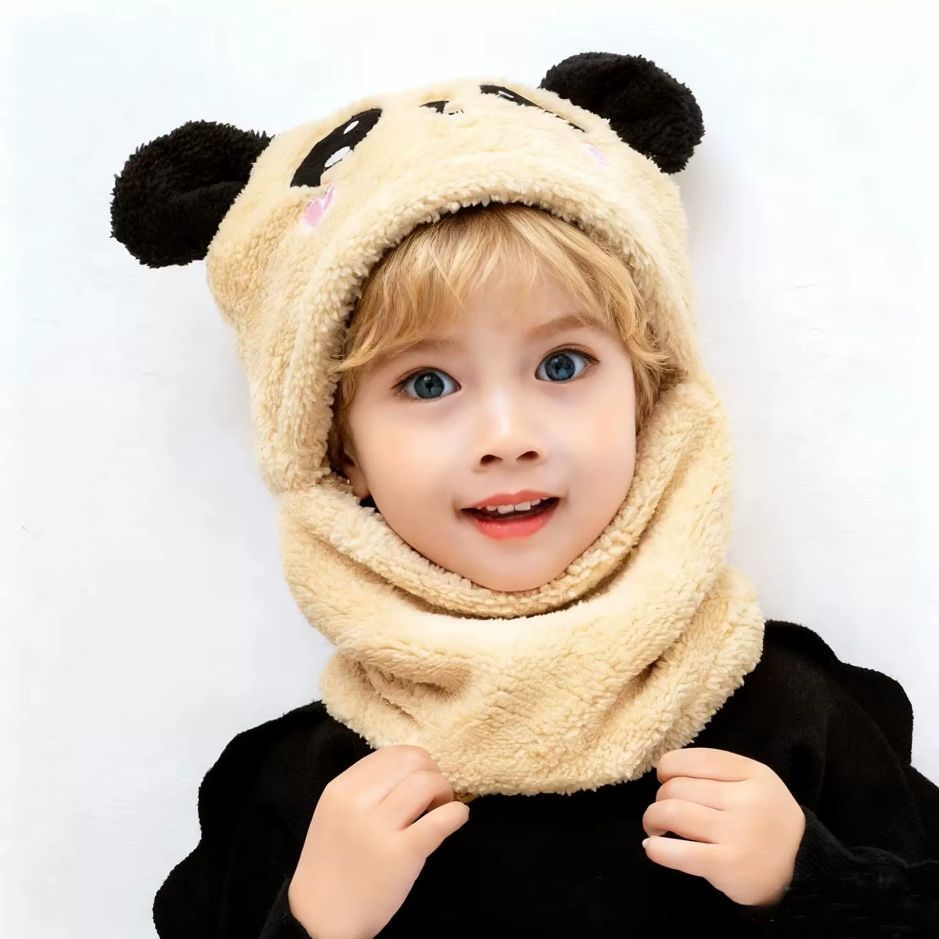 Детские шапки Amazon для осени и зимы, теплые шапки для мальчиков и девочек с защитой ушей и встроенным утеплителем для шеи, ветрозащитные шапки для малышей, модные, для международных продаж