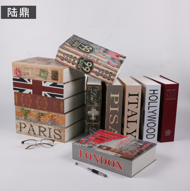 Caja Fuerte con Forma de Libro de Metal Oculta Antirrobo