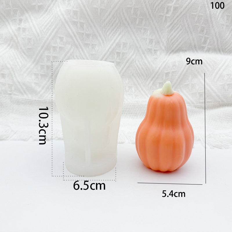 国境を越えたハロウィーンカボチャろうそくシリコン金型DIYカボチャ手作り石鹸ケーキ焙煎ろうそくカボチャ置物|undefined
