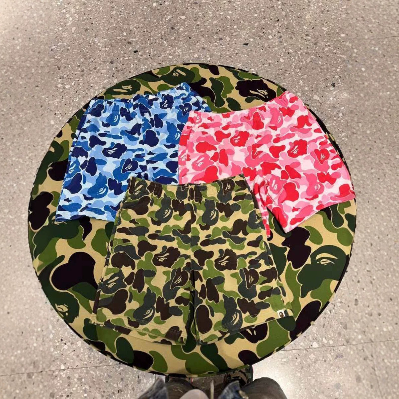 Cross-Border Dropshipping Wholesale Full-Print Camouflage Three-Color Shorts, Shark Ape Shorts, Embroidered Cotton High-Quality Factory Direct Shipment Cross-Border Dropshipping Wholesale Full-Print Camouflage Three-Color Shorts, Shark Ape Shorts, Embroidered Cotton High-Quality Factory Direct Shipment