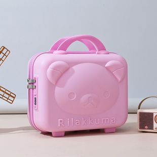 Cosmetic case bridesmaid hand gift box portable 14-inch mini luggage cartoon portable secret box children travel