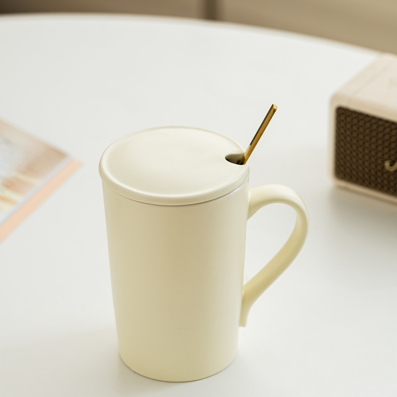 Esmalte mate taza de cerámica taza de macarón taza de agua inswind taza de café minimalista nórdica impresa