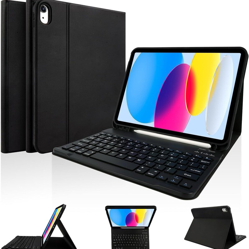 Suitable for iPad Pro 11 Protective Case with Integrated Keyboard, iPad 10Th and 11Th Generation Magnetic Pen Slot, Direct Cross-Border Supply