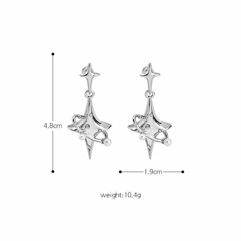 Streetwear Star Alloy Plating Women's Drop Earrings display picture 2