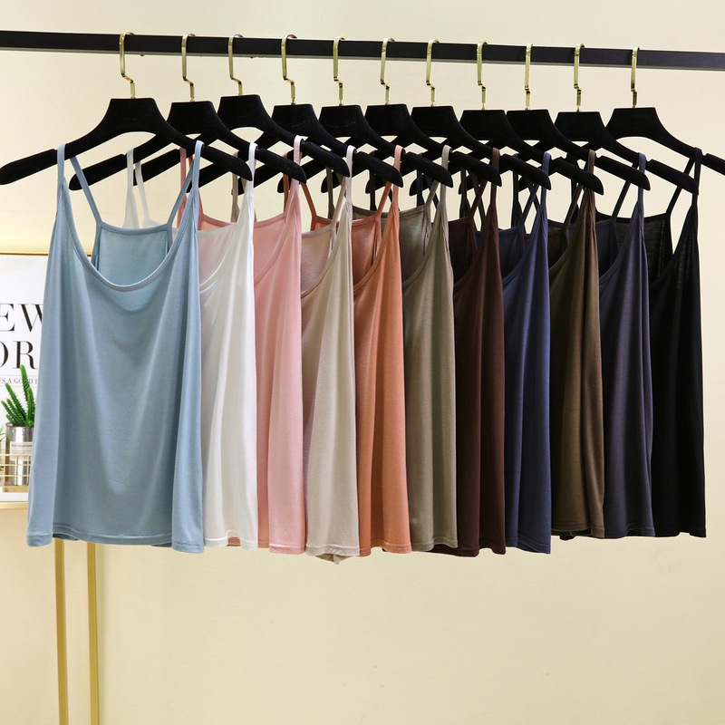 Bit Cotton Round Neck Loose Camisole Summer Oversize Casual Inner Top Elegant Simple Camisole Vest Bit Cotton Round Neck Loose Camisole Summer Oversize Casual Inner Top Elegant Simple Camisole Vest